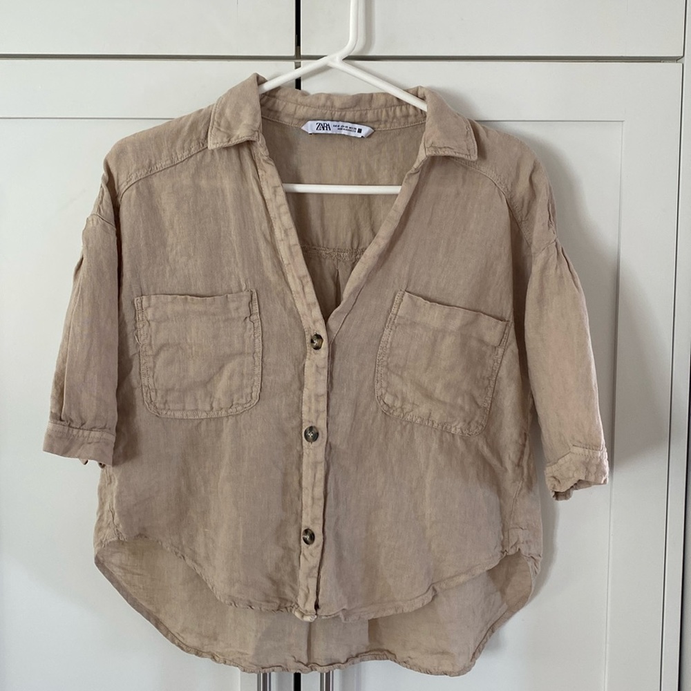 Zara Linen Top